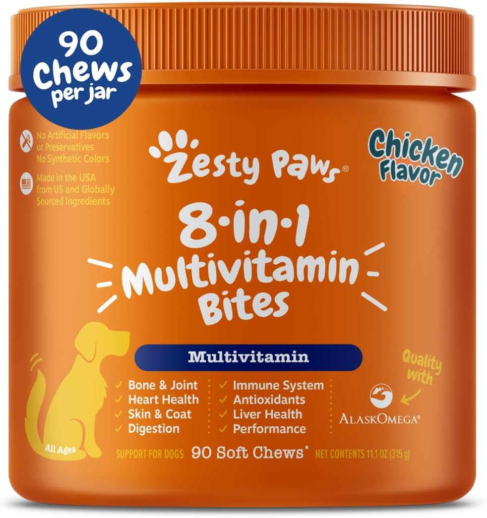 Zesty Paws 8-in-1 Multivitamin Bites for Dogs
